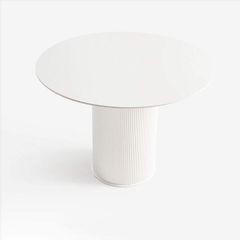 Scandinavian Pedestal Coffee Table Set Round Wooden Coffee Cocktail Table for Living Room