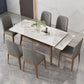Modern Rectangle Dining Table Set 1/4/5/7 Pieces Dinette Set with Wooden Frame Clearhalo 'Dining Room Sets' 'Dining Tables & Seating' 'dining_room_set' 'furn' 'furn_dining_room_set' 'Furniture' 'Kitchen & Dining Furniture' 1200x1200_55167c6a-3ac5-4085-9dfd-2425ea062cad