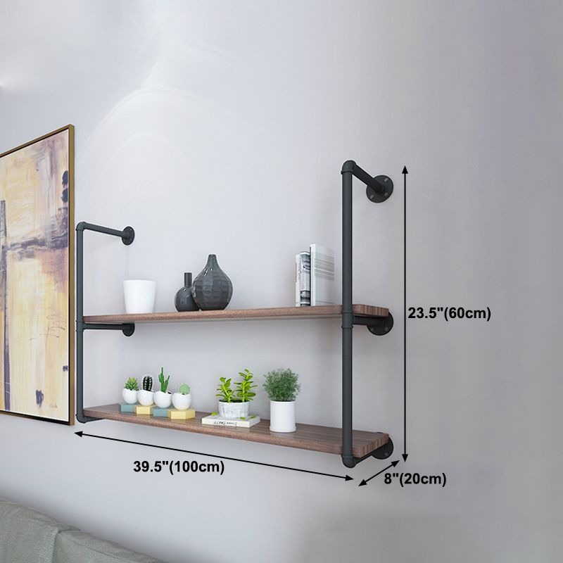 Wall Mounted Bookshelf Industrial Style Solid Wood Bookcase for Home Office Clearhalo 'Bookcases' 'furn' 'furn_bookcases' 'Furniture' 'furniture_bookcases' 'kitchen' 'kitchen_bookcases' 'Living Room Furniture' 'Office Furniture' 1200x1200_5517fde2-2653-48f5-b0c8-ae2fb5b21aed