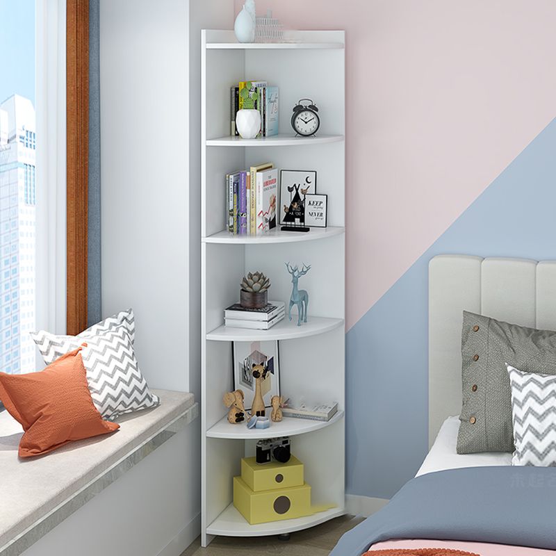 閉じた木製本棚モダンミニマリストホームリビングルームコーナーブックケース