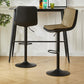 Scandinavian Adjustable Height Swivel Bar Stool Leather Upholstered Bar Stool Clearhalo 'Bar Furniture' 'Bar Stools' 'bar_stools' 'furn' 'furn_bar_stools' 'Furniture' 'Kitchen & Dining Furniture' 1200x1200_551caa63-2ded-46bb-a28b-1c22a329a0b9