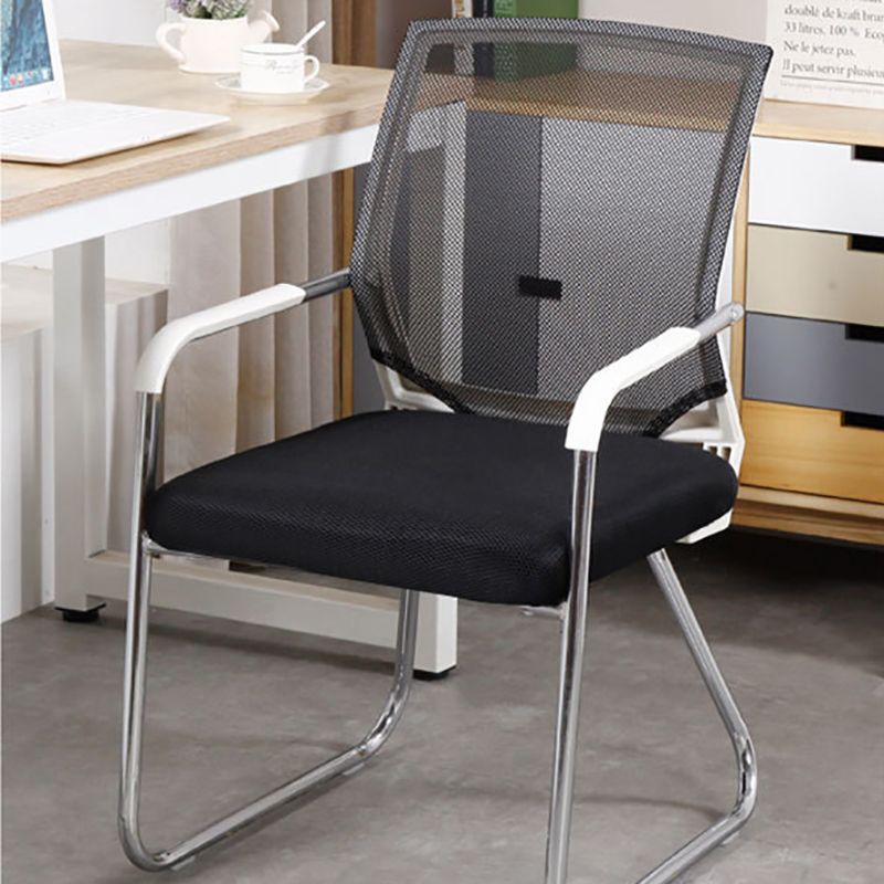 CorLiving Workspace Modern Office Chair Black Mid-Back Mesh Desk Chair Clearhalo 'furn' 'furn_office_chair' 'Furniture' 'Office Chairs' 'Office Furniture' 'office_chair' 1200x1200_551d7dd0-af38-4216-a214-821782dcf9d9