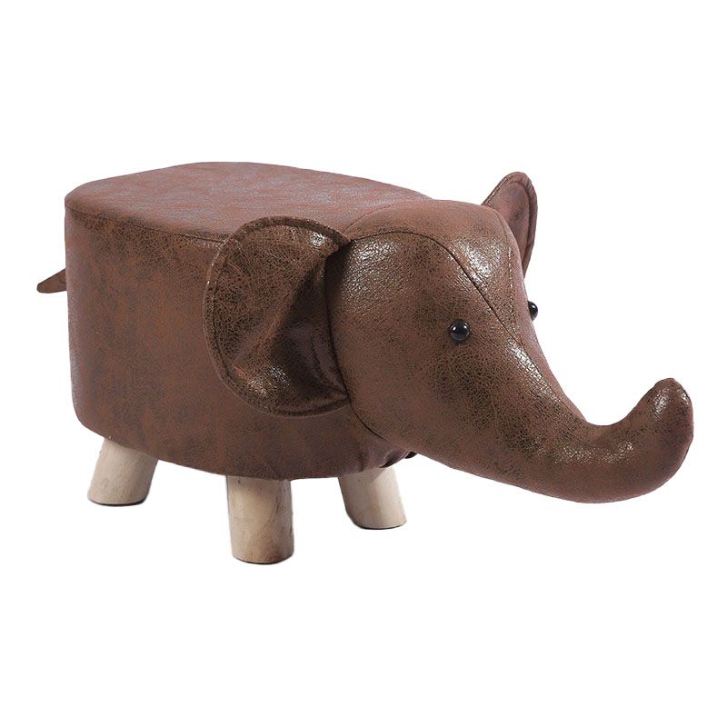 Moderne pouf osmanische Kunstleder wasserfeste gepolsterte Tierform Ottomane