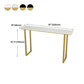 Glam Wood Bar Height Table with Rectangle Table Top Sled Table - 41.3" H Clearhalo 'Bar Furniture' 'Bar Tables' 'bar_tables' 'furn' 'furn_bar_tables' 'Furniture' 'furniture_bar_tables' 'Kitchen & Dining Furniture' 1200x1200_5520e5ac-196c-4cf8-a33b-35087af82cbc
