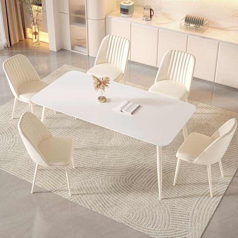 長方形1/2/5/7ピース家具焼けた石造りのダイニングセット