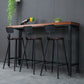Industrial Rectangle Pine Wood Bar Table Set 1/4 Pieces Counter Table with High Stools Clearhalo 'Bar Furniture' 'furn' 'furn_home_bar_bar_sets' 'Furniture' 'Home Bars & Bar Sets' 'home_bar_bar_sets' 'Kitchen & Dining Furniture' 1200x1200_5523c35f-4c7d-4410-b99d-b85648a72ffa