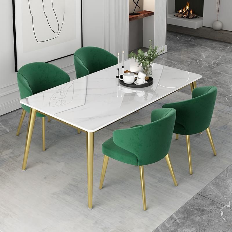 Glam 1/2/5/7 Pieces Dining Set Rectangular Standard-Height Dining Set Clearhalo 'Dining Room Sets' 'Dining Tables & Seating' 'dining_room_set' 'Furniture' 'furniture_dining_room_set' 'Kitchen & Dining Furniture' 'kitchen&dining_furn' 'kitchen' 1200x1200_5526a665-6f43-41c2-bc10-f859cdd83be1
