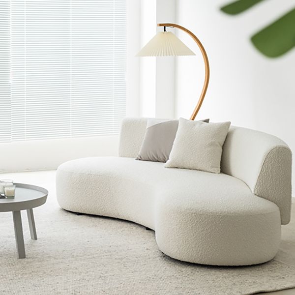 リビングルーム、アパートのための現代の標準的なアームレスソファ湾曲したソファ