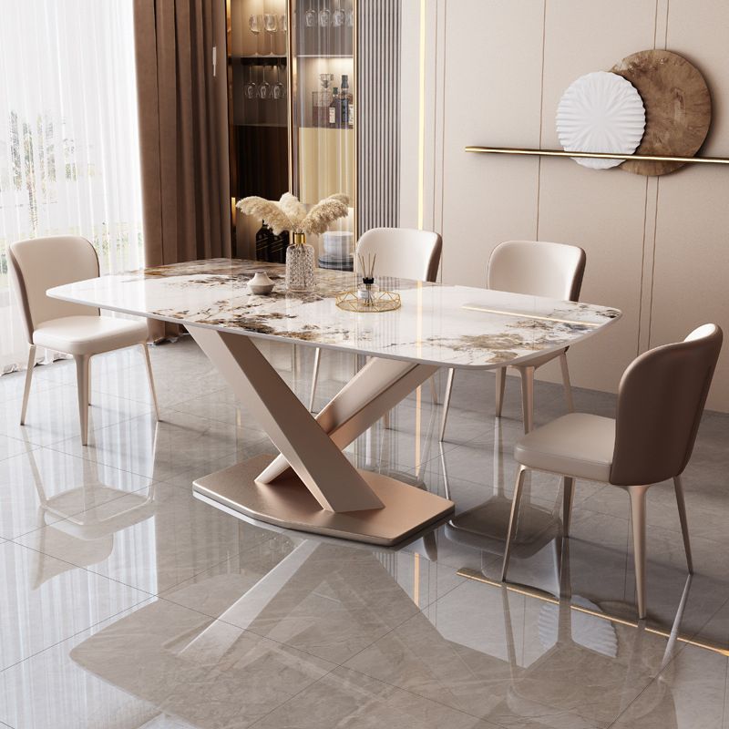 Simplicity Pedestal Casual Dining Table Dining Room Kitchen Table Clearhalo 'Dining Tables & Seating' 'Dining Tables' 'dining_table' 'furn' 'furn_dining_table' 'Furniture' 'Kitchen & Dining Furniture' 1200x1200_55274760-fc31-4d71-8aa1-e12a27be2075