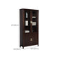 Closed Back Wood Bookshelf Contemporary Bookcase with Cabinets Clearhalo 'Bookcases' 'furn' 'furn_bookcases' 'Furniture' 'Office Furniture' 1200x1200_5527ae02-89f5-4fa4-a558-3423b85fce2d