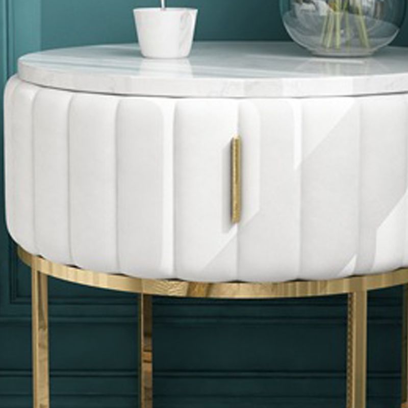 Armoire de chevet en métal et en ardoise Table de chevet minimaliste moderne avec tiroir