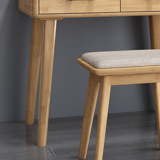 Trucco vanità in piedi in legno solido 5 cassetti di stoccaggio contemporanei