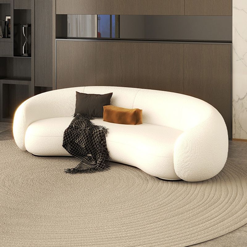 Canapé arrière serré scandinave avec bras de smoking pour l'appartement et le salon