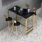 Modern Bar Table Gold and Metal Base Bar Table for Kitchen Living Room Coffee Room Clearhalo 'Bar Furniture' 'Bar Tables' 'bar_tables' 'furn' 'furn_bar_tables' 'Furniture' 'Kitchen & Dining Furniture' 1200x1200_55293c7f-6754-42e2-947f-b09053947ff4