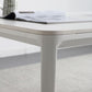 Ensemble de salle à manger moderne en pierre frittée, rectangulaire, 1/4/5/6/7 pièces, ensemble de Table de salle à manger en blanc