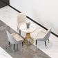 Traditional Luxury Dining Table Sintered Stone Top Dining Table with Gold Frame Clearhalo 'Dining Tables & Seating' 'Dining Tables' 'dining_table' 'furn' 'furn_dining_table' 'Furniture' 'furniture_dining_table' 'Kitchen & Dining Furniture' 'kitchen' 'kitchen_dining_table' 1200x1200_552bb30c-8f4f-4d22-a5fb-da00a617e42d