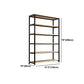 Metal Etagere Bookcase Industrial Open Back Book Shelf with Shelves for Office and Home Clearhalo 'Bookcases' 'Furniture' 'furniture_bookcases' 'kitchen' 'kitchen_bookcases' 'Living Room Furniture' 'Office Furniture' 1200x1200_552bc7fe-4919-44be-805f-0a09a44b8bd2