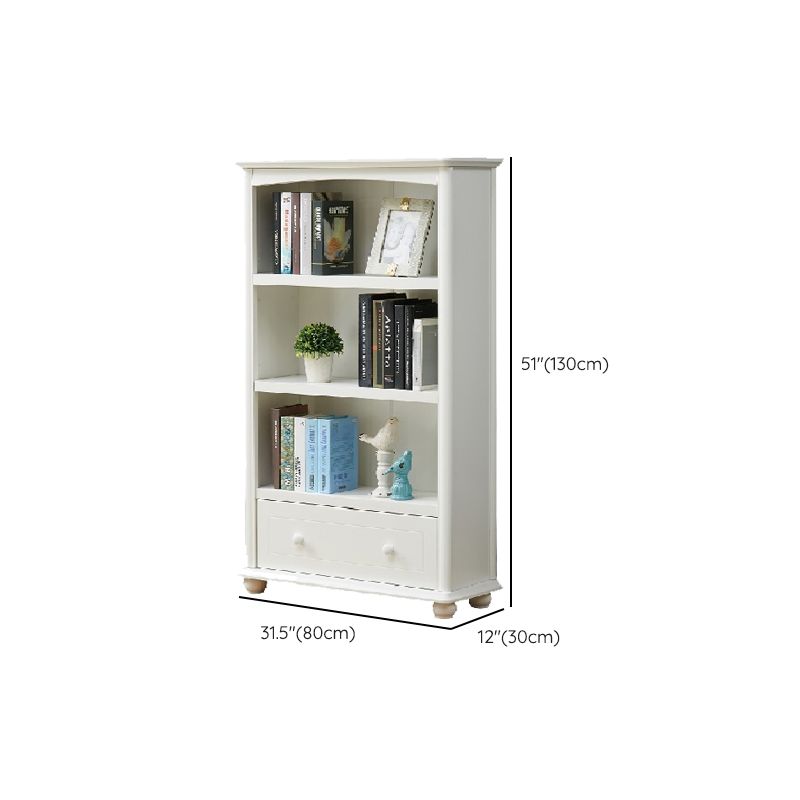 Contemporary Wood Bookshelf Standard Closed Back White Bookcase Clearhalo 'Bookcases' 'furn' 'furn_bookcases' 'Furniture' 'Office Furniture' 1200x1200_552c8346-4f75-4773-95e4-91967398d796