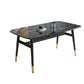Black Dining Table Rectangle Dining Table for Kitchen Dining Room