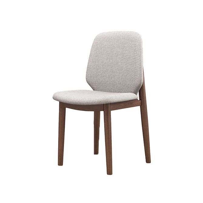 Scandinavian Style Linen Dining Chairs Solid Back Chair for Home Clearhalo 'Dining Chairs' 'Dining Tables & Seating' 'dining_chair' 'furn' 'furn_dining_chair' 'Furniture' 'Kitchen & Dining Furniture' 1200x1200_552eadb9-626b-4048-ad92-a4d601a4e2f0