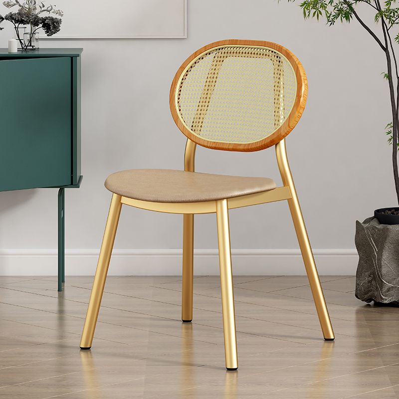Scandinavian Open Back Dining Side Chair for Home Leather Dining Side Chair Clearhalo ' kitchen&dining_furn' 'Dining Chairs' 'Dining Tables & Seating' 'dining_chair' 'furn' 'furn_dining_chair' 'Furniture' 'furniture_dining_chair' 'Kitchen & Dining Furniture' 'kitchen' 1200x1200_55308702-1890-45ad-b71c-a4027977cc5c