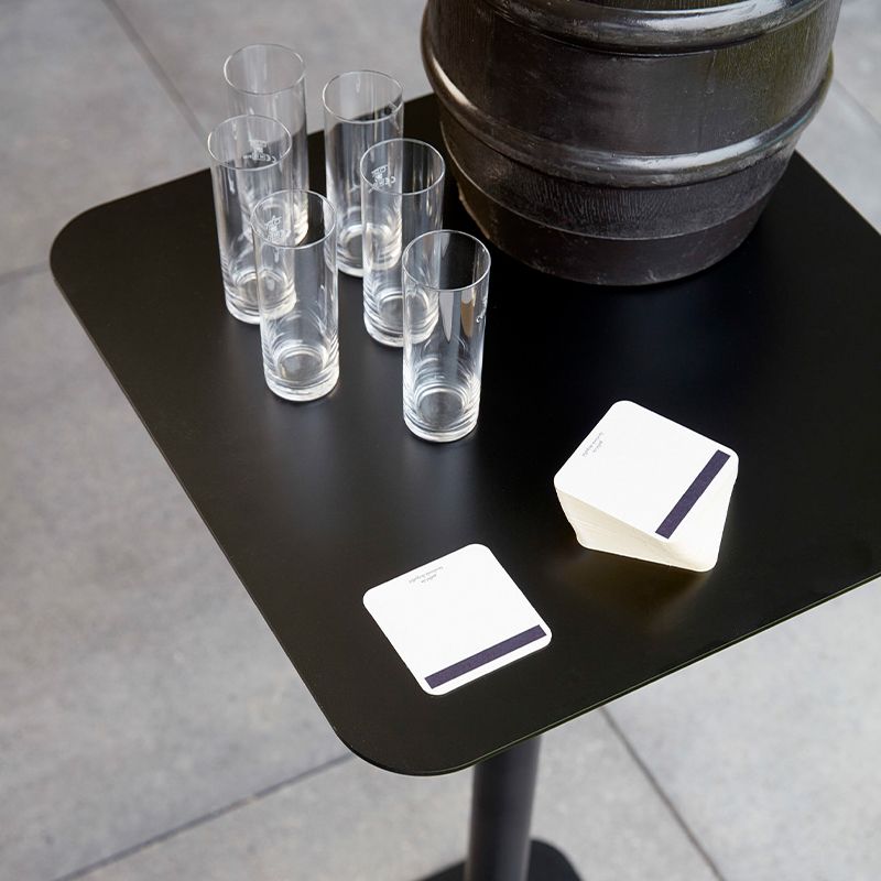 Mid-Century Round Corner Table Metal Pedestal Sofa Side End Table