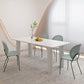 Modern Rectangle Dining Room Collection Stone and Wood Fixed Dinner Table Clearhalo 'Dining Tables & Seating' 'Dining Tables' 'dining_table' 'furn' 'furn_dining_table' 'Furniture' 'Kitchen & Dining Furniture' 1200x1200_5531c468-d4ec-4f21-9152-ee4c6d91a832