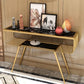 Tavolo da divano di divano console in marmo contemporaneo Tavolo da rettangolo con gambe per Hall