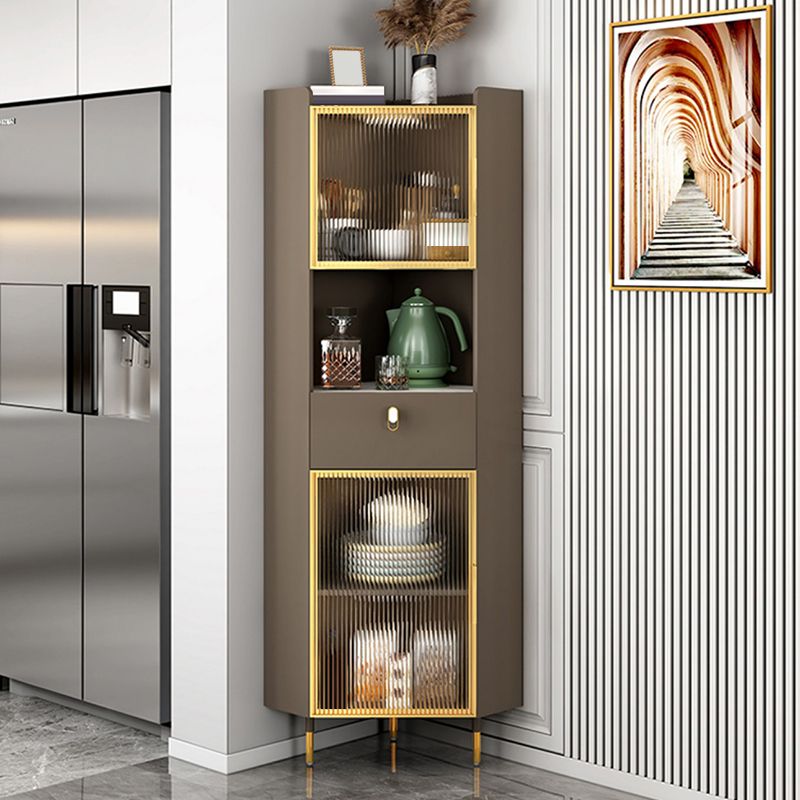 Modern Style Buffet Sideboard Stone Side Board with Cabinet and Drawer Clearhalo 'buffet_sideboard' 'Buffets & Sideboards' 'furn' 'furn_buffet_sideboard' 'Furniture' 'Kitchen & Dining Furniture' 1200x1200_5532a2bd-2250-4c63-9568-a40bd4506a66