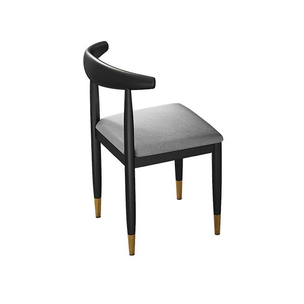 Contemporary Metallic Fixed Dining Table Rectangle Formal Dinette Set with Balck Base Clearhalo 'Dining Room Sets' 'Dining Tables & Seating' 'dining_room_set' 'furn' 'furn_dining_room_set' 'Furniture' 'furniture_dining_room_set' 'Kitchen & Dining Furniture' 'kitchen&dining_furn' 'kitchen' 1200x1200_55345830-f29a-42f7-9bcb-60b1e870f310