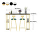 Nordic Style Bar Table 42-inch Height Metal Base Bistro Table for Living Room Clearhalo 'Bar Furniture' 'Bar Tables' 'bar_tables' 'Furniture' 'furniture_bar_tables' 'Kitchen & Dining Furniture' 1200x1200_5534a373-15e9-468a-97c7-8a352fc6ab5a