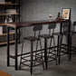 Industrial Armless Counter Stool Iron Milk Tea Shop Bar Stool with Cushion and Pedal Clearhalo 'Bar Furniture' 'Bar Stools' 'bar_stools' 'furn' 'furn_bar_stools' 'Furniture' 'Kitchen & Dining Furniture' 1200x1200_553636fe-bc1a-47b1-b33d-d07ad8362983