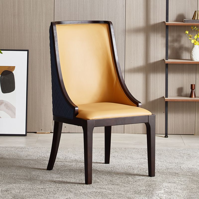 Sillas de comedor sin brazos tradicionales Silla de acento de comedor tapizado