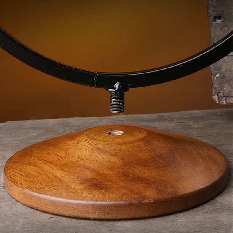 Contemporary Countertop Wine Glass Rack Wood and Metal Glass Rack