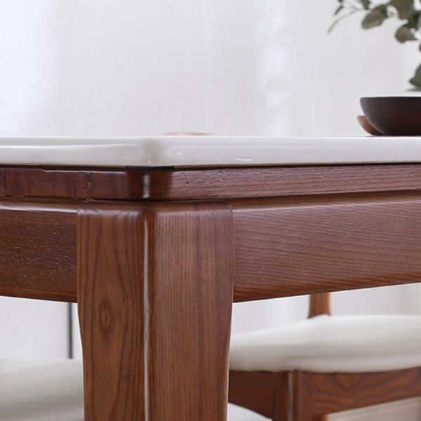 Square Marble Dining Table Industrial Style 4 Legs Table for Dining Room Clearhalo ' dining_table' 'Dining Tables & Seating' 'Dining Tables' 'furn' 'furn_dining_table' 'Furniture' 'furniture_dining_table' 'Kitchen & Dining Furniture' 'kitchen&dining_furn' 'kitchen' 'kitchen_dining_table' 1200x1200_5538db38-1476-44b4-9d23-1689c50637dd