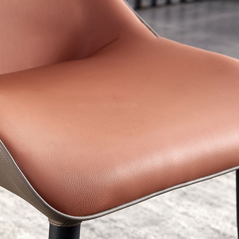 Contemporary Style Leather Dining Chairs Wingback Chair for Kitchen Clearhalo ' kitchen&dining_furn' 'Dining Chairs' 'Dining Tables & Seating' 'dining_chair' 'furn' 'furn_dining_chair' 'Furniture' 'furniture_dining_chair' 'Kitchen & Dining Furniture' 'kitchen' 1200x1200_553a7e0e-8e55-4639-b431-d9521ffb417b