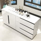 Modern MDF 31.5"H Sideboard Buffet Drawer and 2-Door Living Room Server in White Clearhalo 'buffet_sideboard' 'Buffets & Sideboards' 'furn' 'furn_buffet_sideboard' 'Furniture' 'Kitchen & Dining Furniture' 1200x1200_553c67f4-deda-496a-b0d0-7d0ff7253561