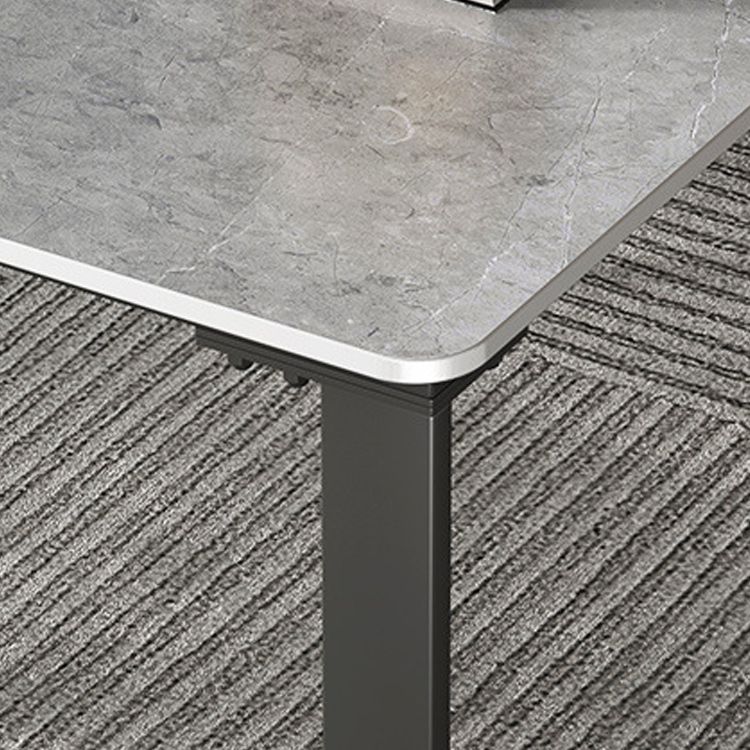 Escritorio de oficina rectangular de trineo