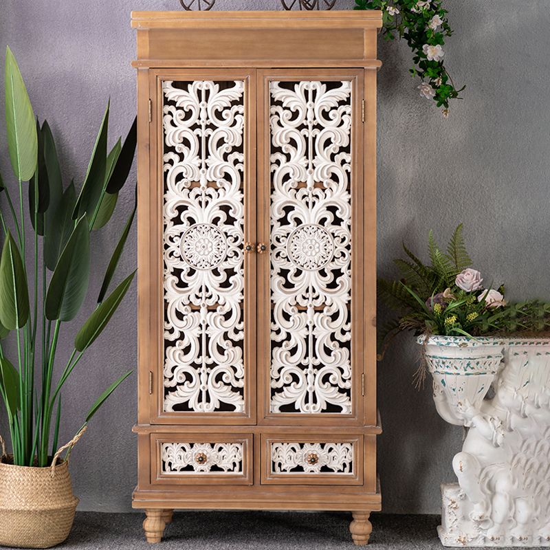 Zeitgenössischer Seitenbrettkiefern -Sideboardtisch mit Türen für Esszimmer