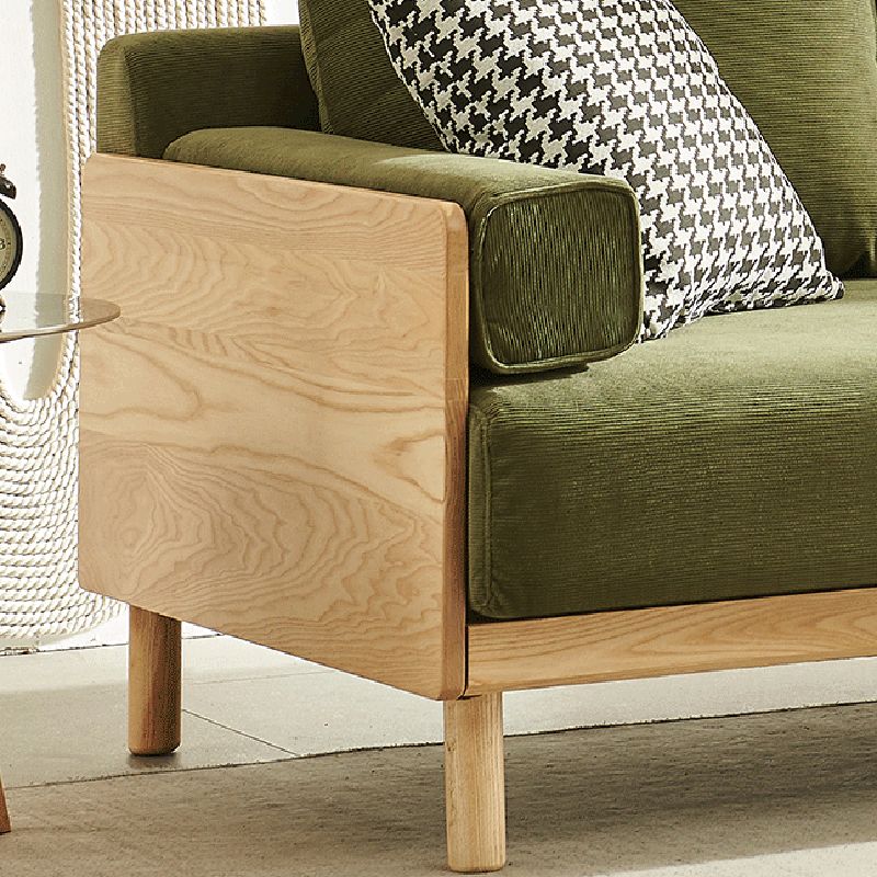 Almohadas de brazo cuadrados de 3 plazas estacionarios Sofá moderno