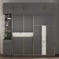 Hedendaagse stijl Garderobe Armoire Gray Engineered Wood Garderobe