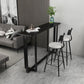 Industrial Rectangle Bar Table Set 1/3 Pcs Metal Frame Bar Table and Stools Clearhalo 'Bar Furniture' 'furn' 'furn_home_bar_bar_sets' 'Furniture' 'Home Bars & Bar Sets' 'home_bar_bar_sets' 'Kitchen & Dining Furniture' 1200x1200_5541443f-bda1-4b9b-9d2f-48bcd3bfab0a