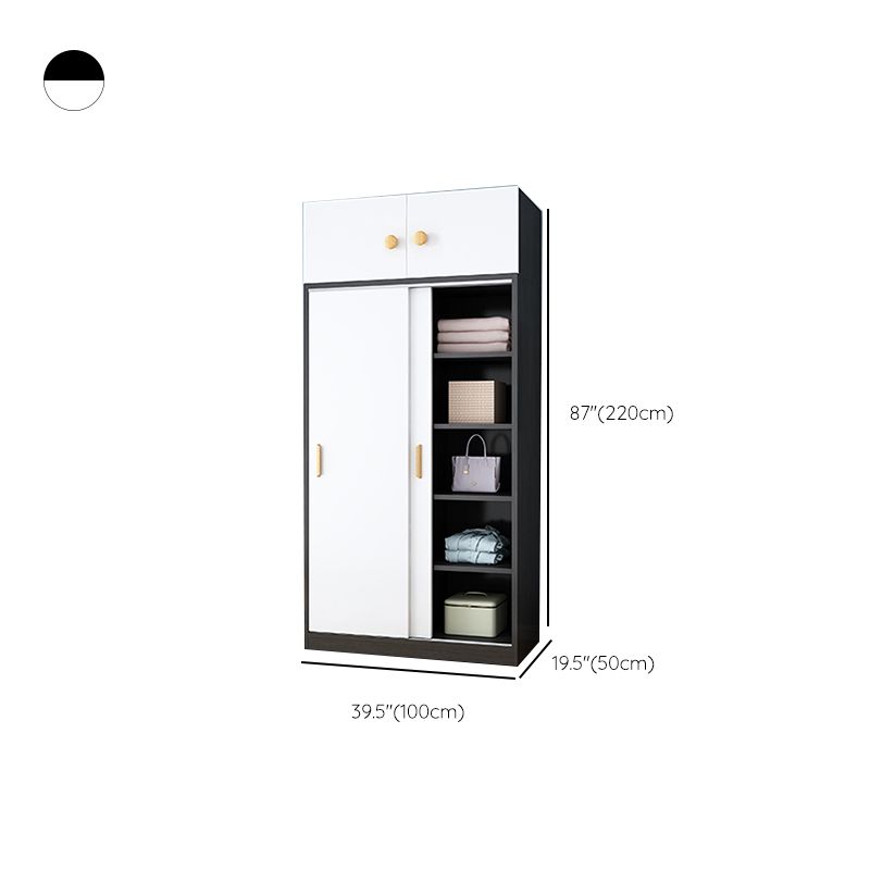 Freistehende Holzrahmen Garderobe Armeire zeitgenössische multifunktionale Garderobe