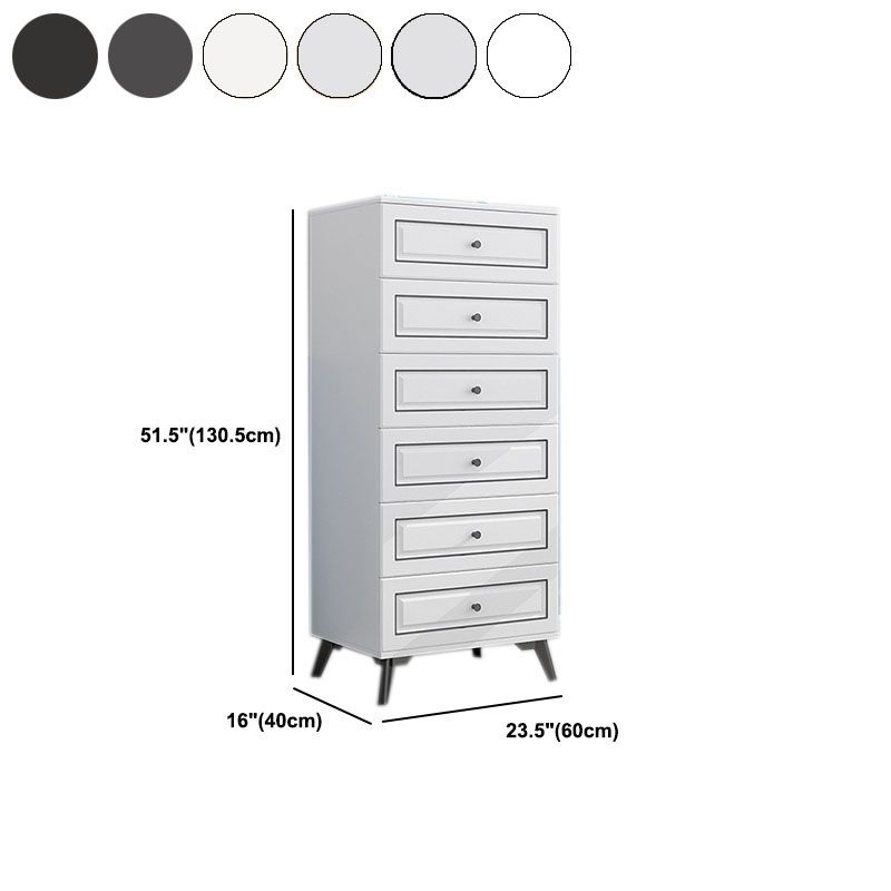 Eigentijdse zachte close laden opbergkast houten dressoir met metalen voeten