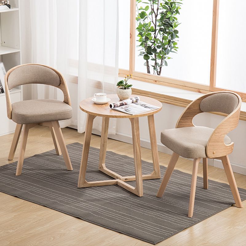 Contemporary Swivel Side Dining Room Chair Open Back Chair for Home Use Clearhalo ' kitchen&dining_furn' 'Dining Chairs' 'Dining Tables & Seating' 'dining_chair' 'furn' 'furn_dining_chair' 'Furniture' 'furniture_dining_chair' 'Kitchen & Dining Furniture' 'kitchen' 1200x1200_5543d52c-53e5-4f26-8042-0ac645fd4686