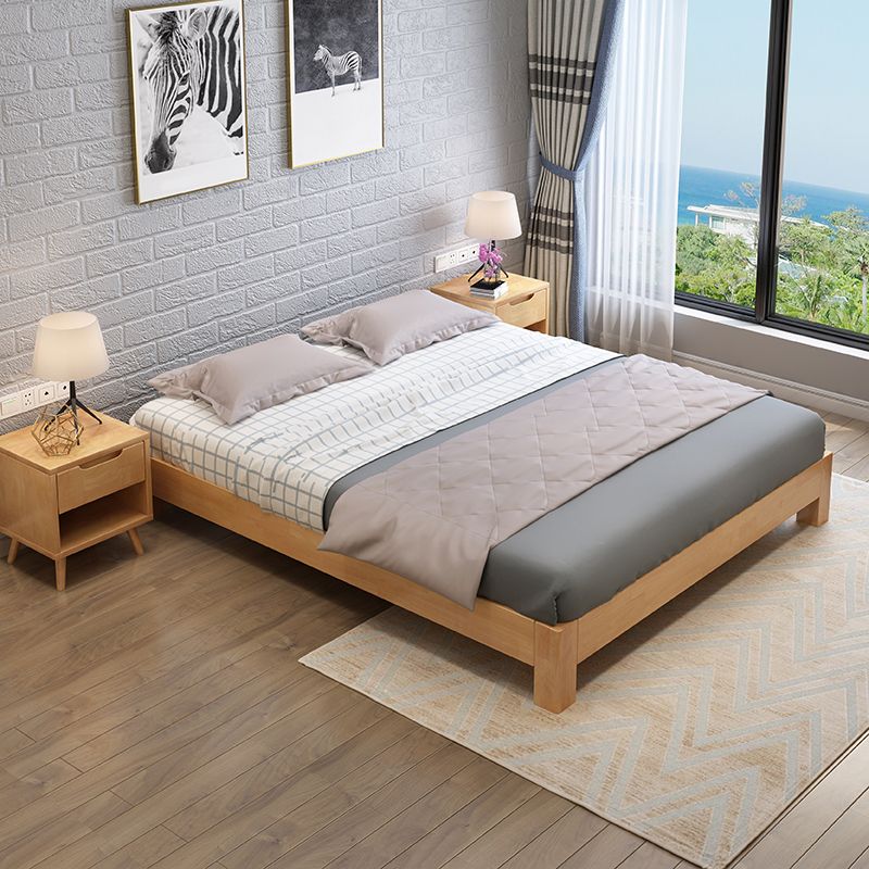 Eigentijdse vaste kleur houten bedframe 9,84 "h tatami bed