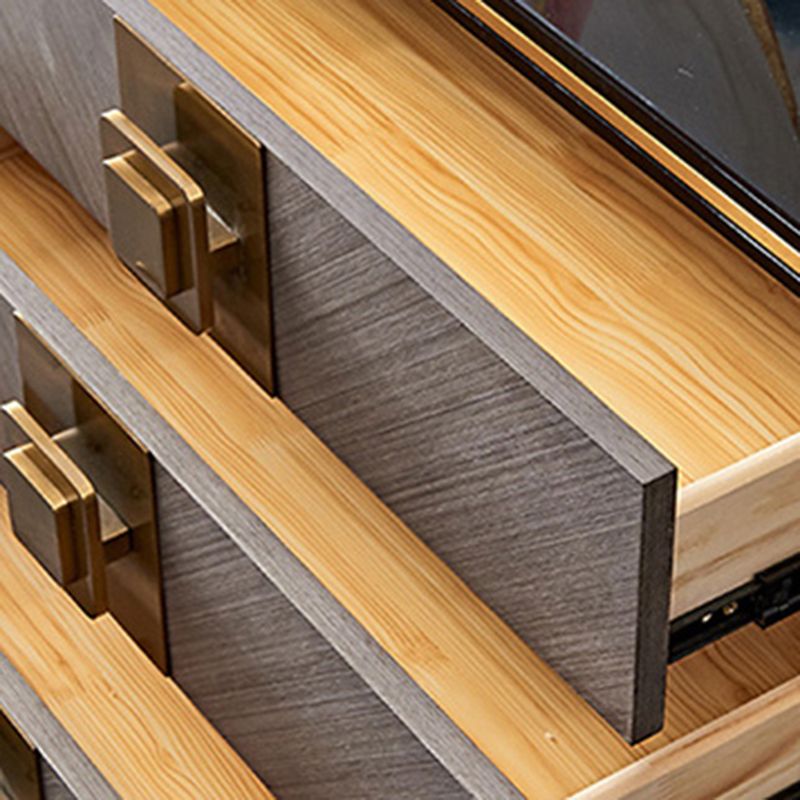 Luxury Black Enclosed TV Storage Home Rectangle Glass TV Cabinet Clearhalo 'furn' 'furn_tv_stands_entertainment_centers' 'Furniture' 'Living Room Furniture' 'TV Stands & Entertainment Centers' 'TV Stands & Media Storage Furniture' 'tv_stands_entertainment_centers' 1200x1200_5545a96e-1dc2-4a7d-9fb0-fa6352566a03