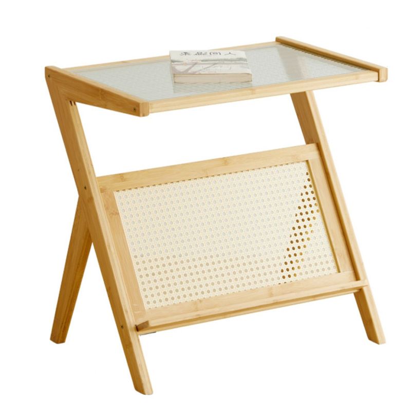 14" Wide Contemporary Corner Table Clear Rectangular Side Table Clearhalo 'Coffee & Accent Tables' 'End & Side Tables' 'end_side_tables' 'furn' 'furn_end_side_tables' 'Furniture' 'Living Room Furniture' 1200x1200_5545d8bb-ccf8-4641-8b3d-a8ccfc5da2af