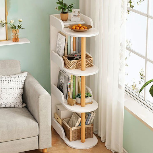 Engineered Wood Shelf Bookcase Scandinavian Bookshelf for Office