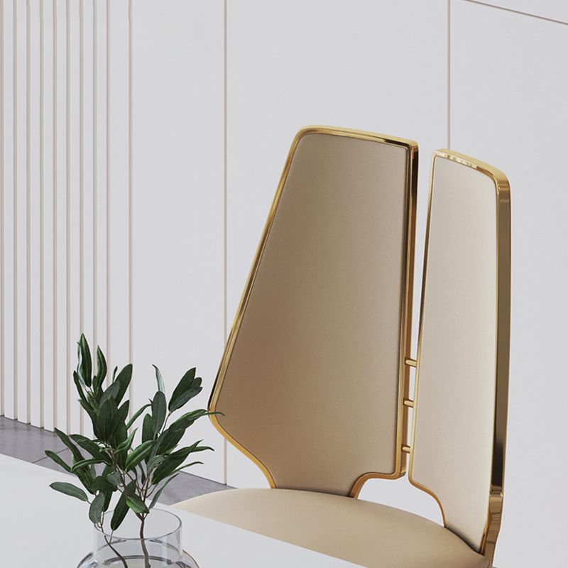 Dining Room Upholstered Chair Faux Leather Home Dining Chair